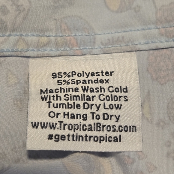 Tropical Bros Mens Super Stretch Mexican Fiesta Candy Skull Hawaiian Shirt XL - Picture 6 of 8